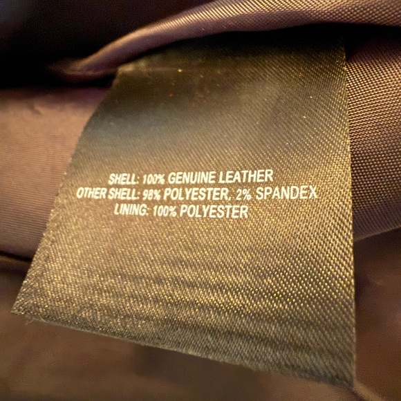 Elie Tahari Black Leather Moto Outerwear - Picture 5 of 6